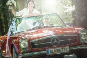 Hochzeit, Oldtimer, MB, Braut,